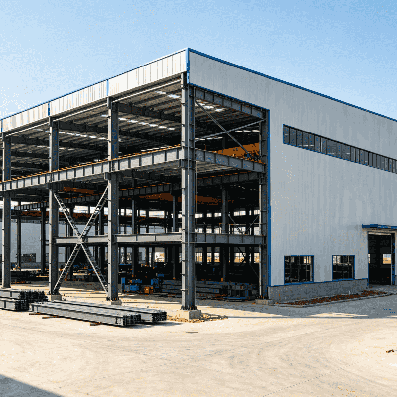 プレハブ重鉄骨造加工工場
