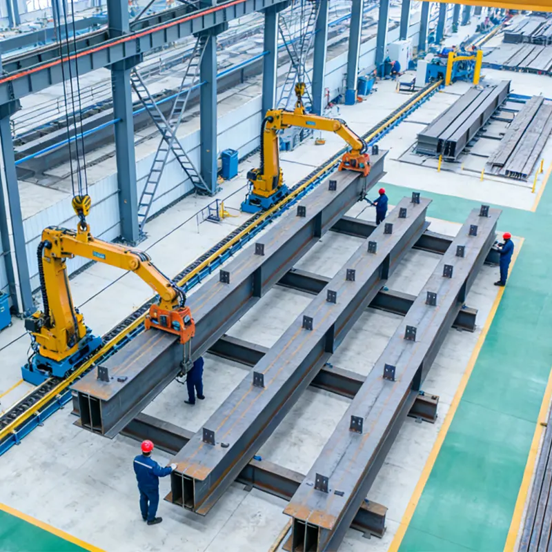 プレハブ鉄骨構造組立工場