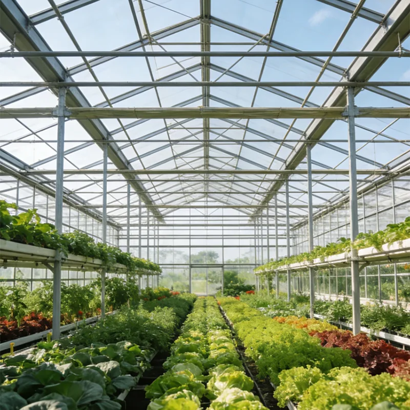 鉄骨造野菜植え小屋